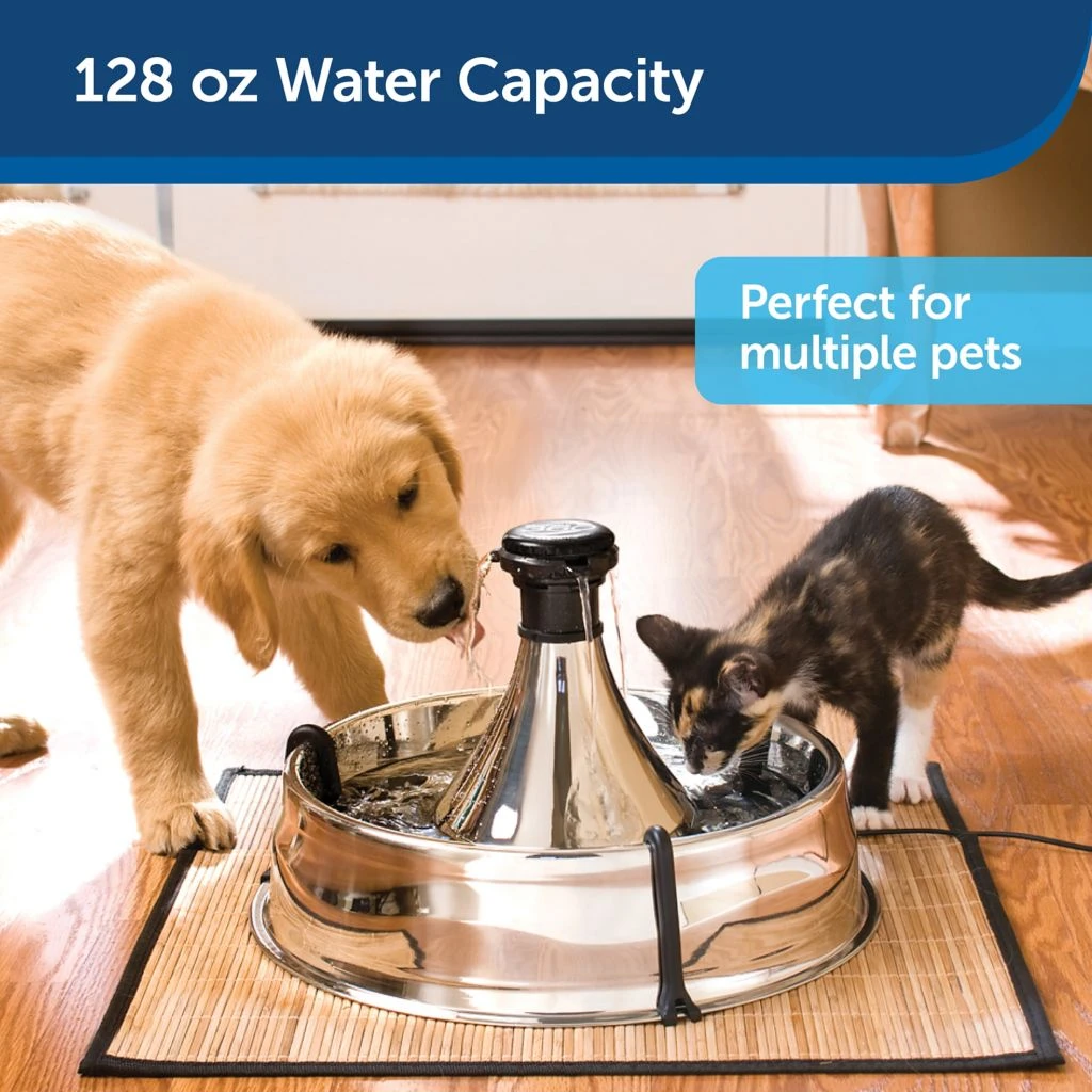 PetSafe Drinkwell Dishwasher Safe Stainless Steel Multi-Pet Pet Fountain - Image 2