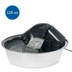 PetSafe Drinkwell Zen Stainless Steel Dog and Cat Water Fountain, 128 oz.