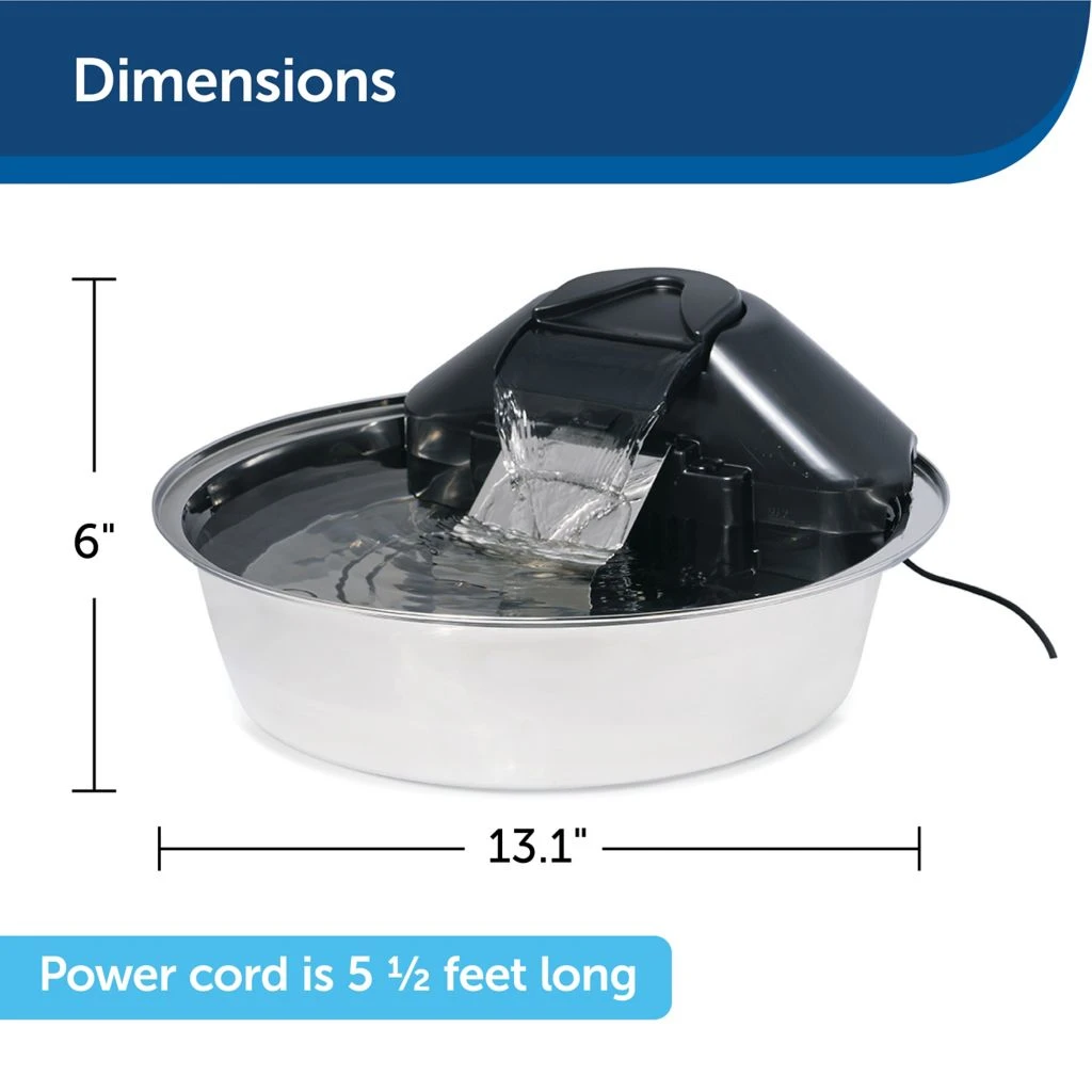 PetSafe Drinkwell Zen Stainless Steel Dog and Cat Water Fountain, 128 oz. - Image 6
