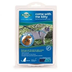 PetSafe Come with Me Kitty Adjustable Glitter Cat Harness and Bungee Leash, 3/8 in.