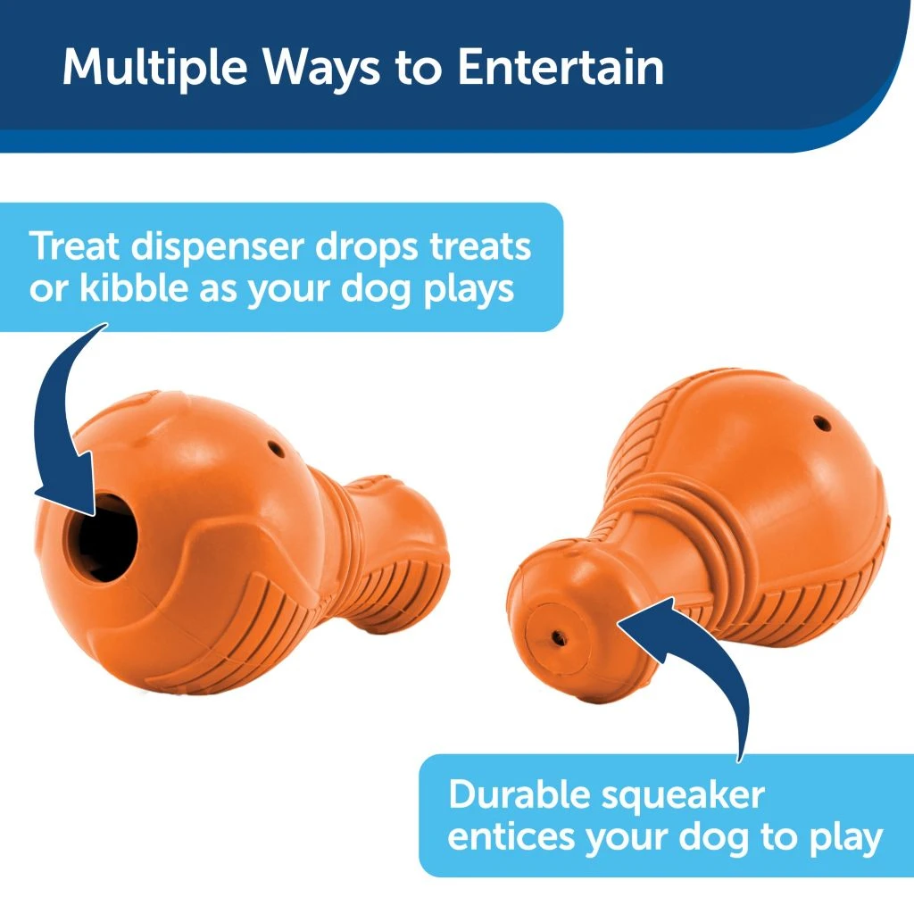 PetSafe Sportsmen Booya Squeak 'N Treat Dog Chew Toy, Medium - Image 3