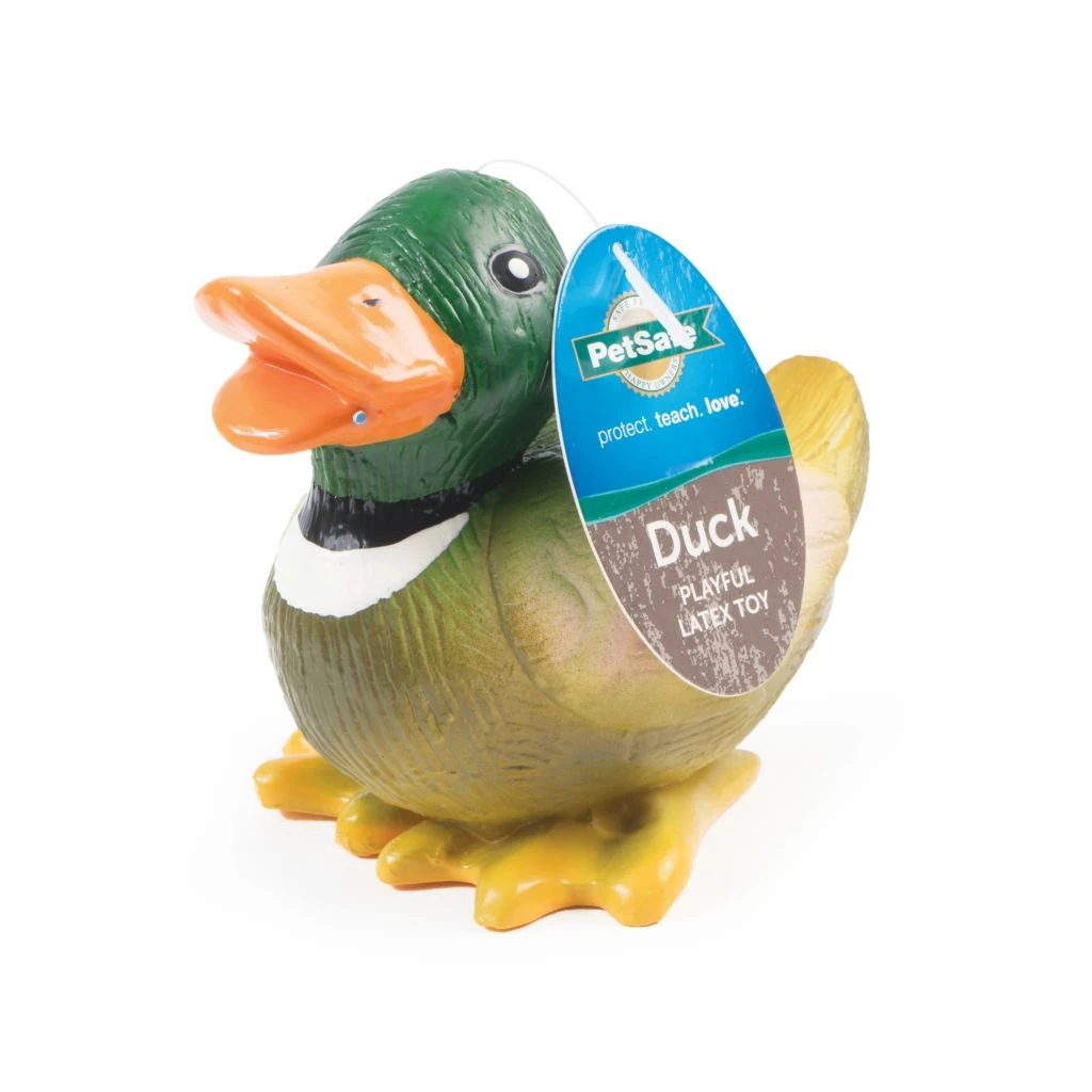 PetSafe Sportsmen Squeeze Meeze Duck Dog Toy - Image 2
