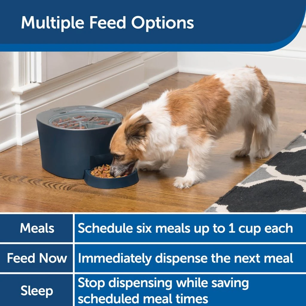 PetSafe 6 Meal Programmable Pet Food Dispenser, Automatic Dog and Cat Feeder - Dry Kibble or Semi-Moist Pet Food - Image 6