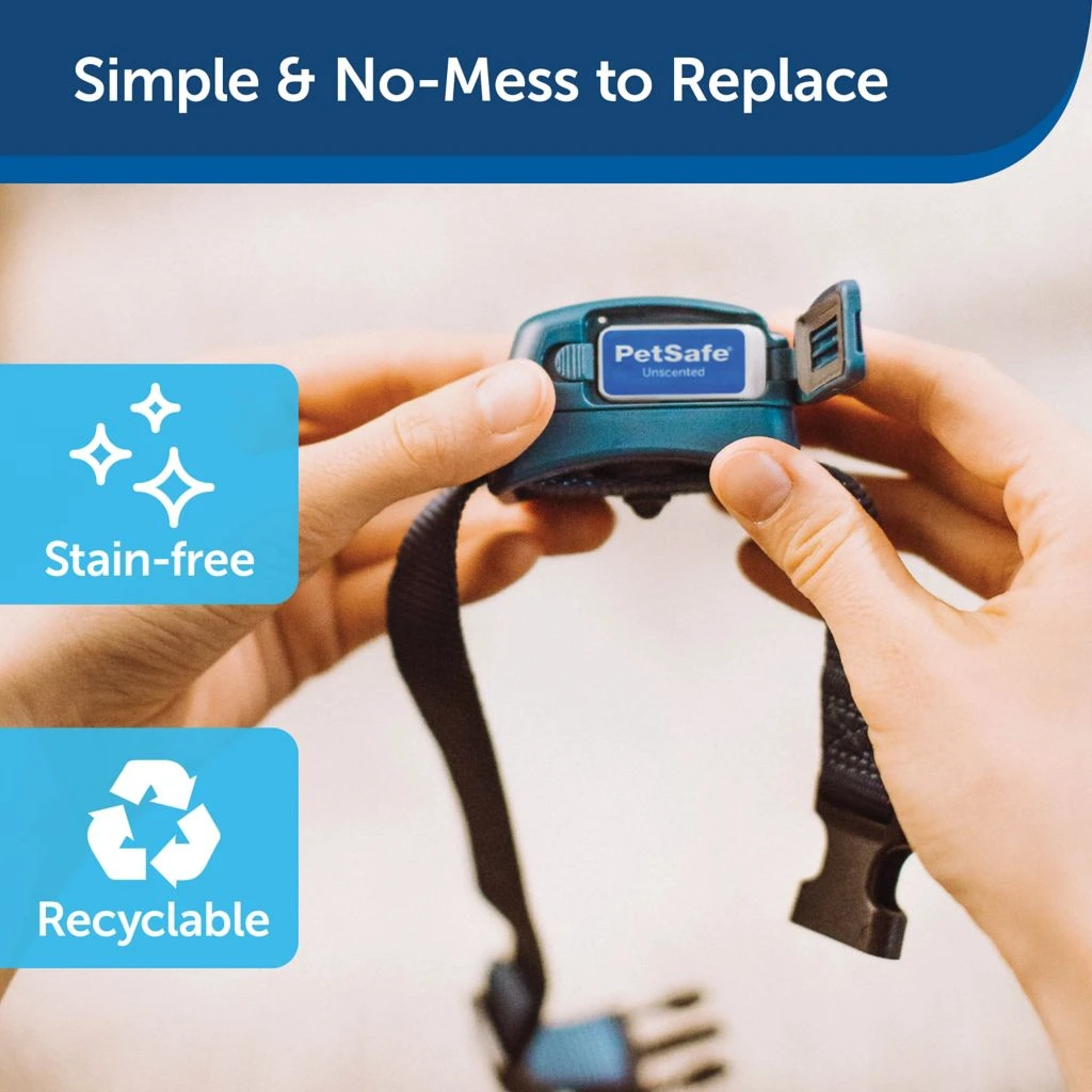 PetSafe Bark Control Dog Collar Spray Refill, Unscented Cartridges, 3 pk. - Image 3