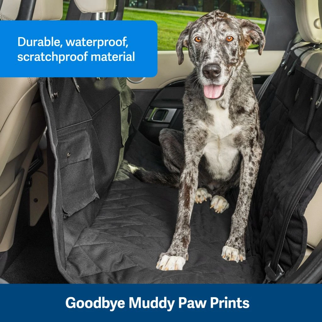 PetSafe Happy Ride Quilted Hammock Seat Cover, Black - Image 3